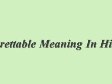 Regrettable Meaning In Hindi