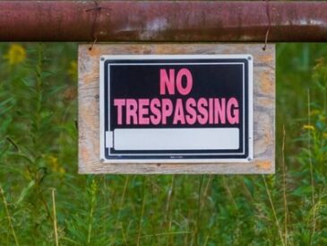 Everything you need to sue a trespasser
